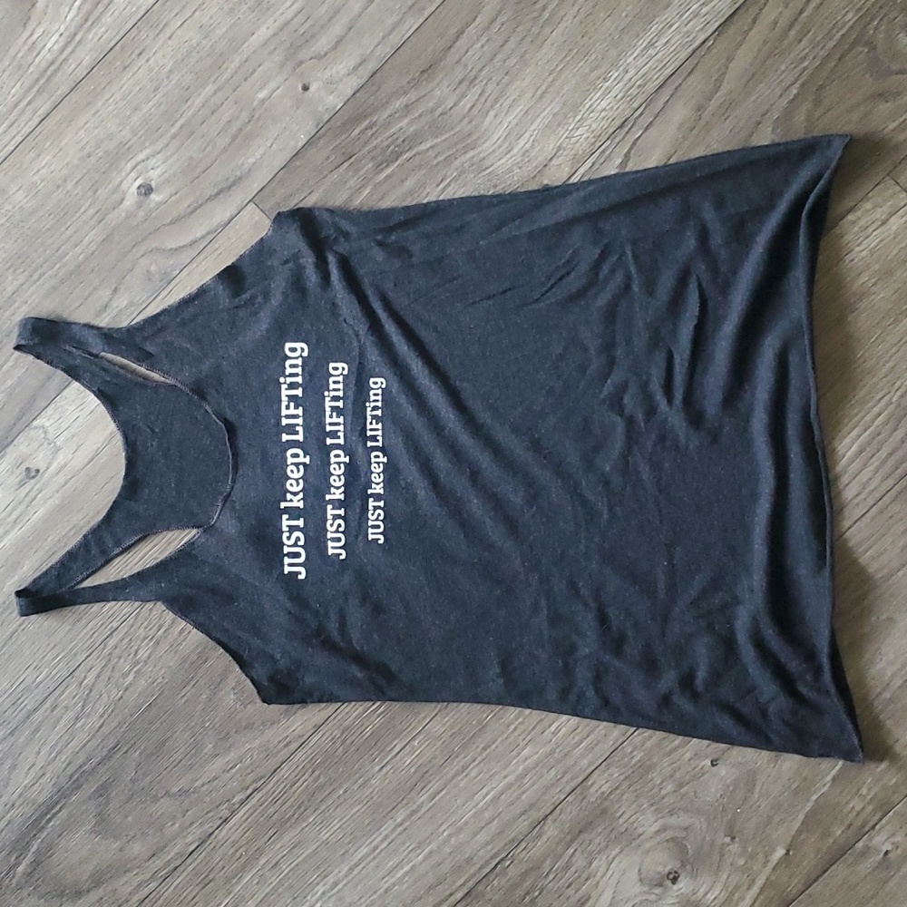 Workout Tank Just Lift Motivational Weightlifting Gym